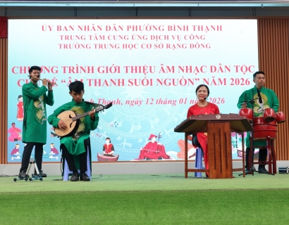 ÂM THANH SUỐI NGUỒN - HÀNH TRÌNH ĐƯA HỒN DÂN TỘC VÀO TRÁI TIM HỌC SINH 12/01/2026